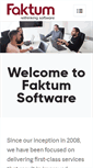 Mobile Screenshot of faktumsoftware.com